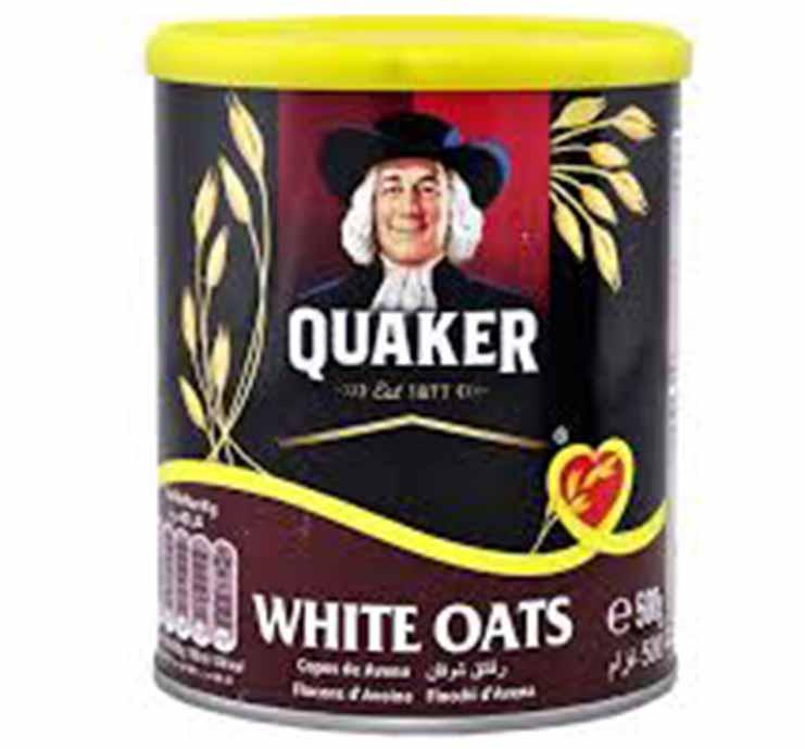Quaker White Oats Tin 500gm