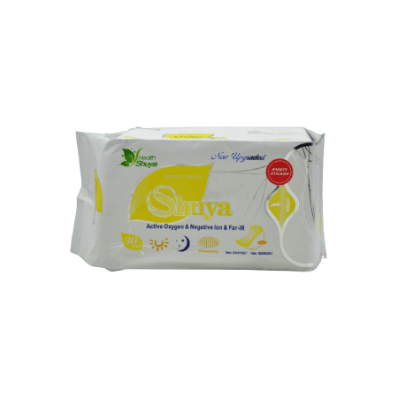 Shuya Sanitary Pads Mini Yellow, Pack of 30 Pads