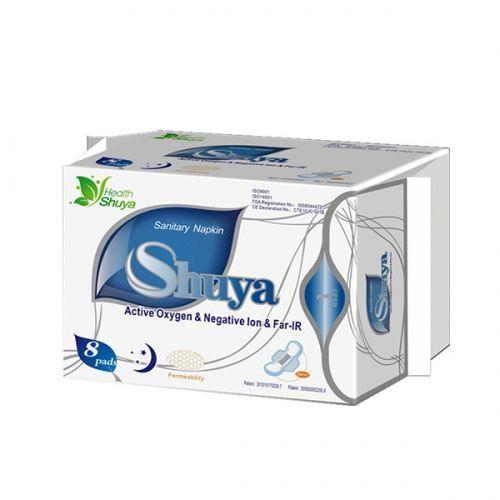 Shuya Sanitary Pads Night Blue (M), Pack of 8 Pads