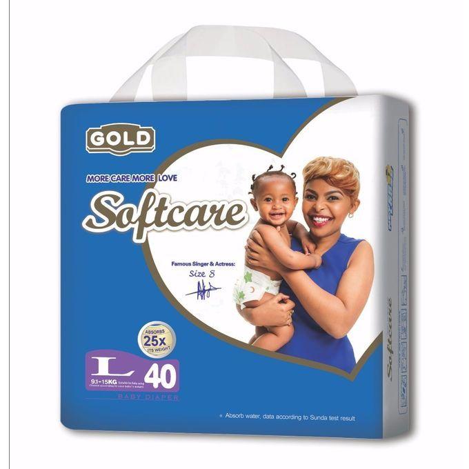 Softcare Gold Diapers - Large Size (40 Pcs)