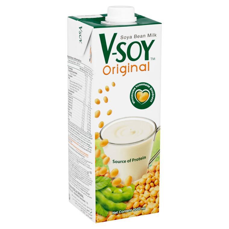V-SOY Original Soya Bean Milk 1Ltr