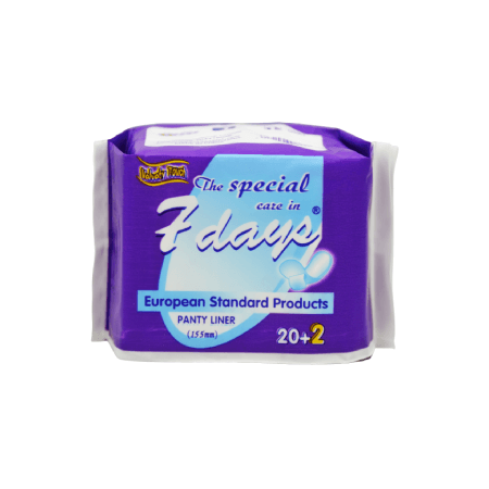 7 Days Panty Liners, Pack of 20 Pieces
