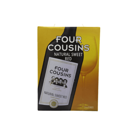 Four Cousins Natural Sweet Red Wine 3ltr