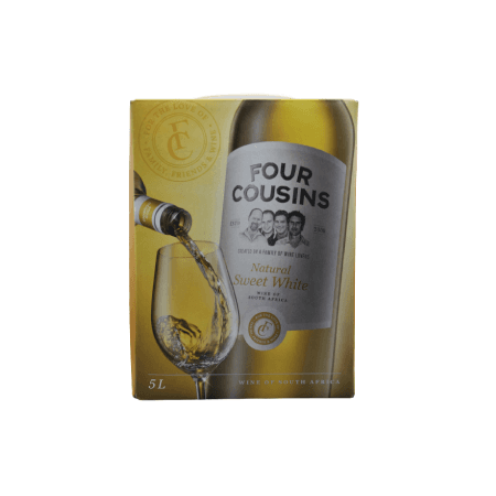 Four Cousins Natural Sweet White Wine 5Ltr