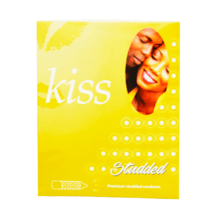 Kiss Studded Condoms, Pack of 3 Pieces