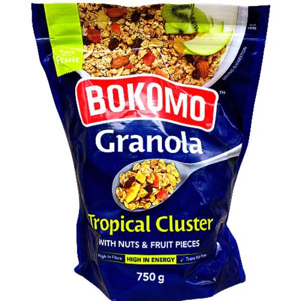 BOKOMO TROPICAL CLUSTER GRANOLA 750G