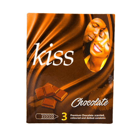Kiss Chocolate Condoms, Pack of 3 Pieces