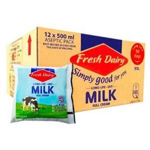 Fresh Dairy UHT Long Life Milk-500ml 12Pcs