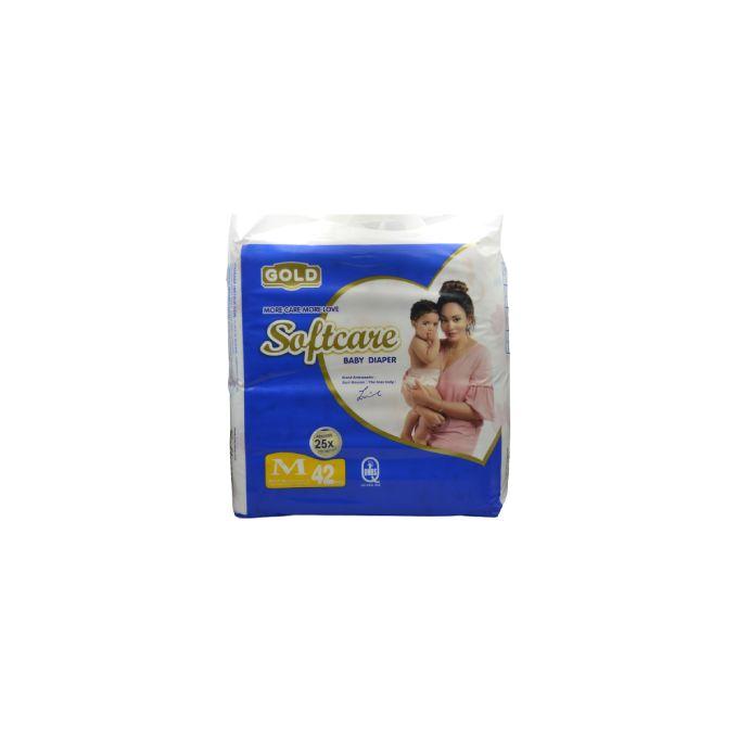 Softcare Diapers - Medium Size 42 Pieces