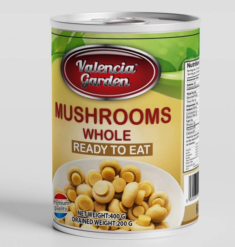 Valencia Garden Mushroom Whole 400g